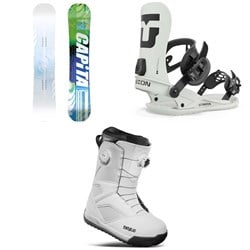 CAPiTA Pathfinder Reverse Camber Snowboard ​+ Union Strata Snowboard Bindings ​+ thirtytwo STW Double Boa Snowboard Boots 2025
