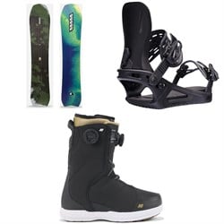 K2 Excavator Snowboard ​+ Network Snowboard Bindings ​+ Contour Snowboard Boots - Women's 2025