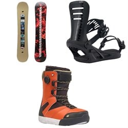 K2 World Peace Snowboard ​+ Formula Snowboard Bindings  ​+ Overdraft Snowboard Boots 2025
