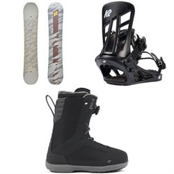 K2 Gateway Pop Snowboard ​+ Indy Snowboard Bindings ​+ Raider Snowboard Boots 2025