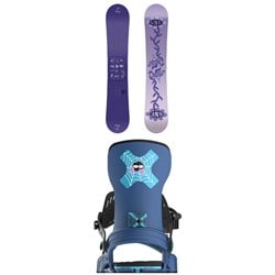 GNU Asym Velvet C2 Snowboard ​+ Bent Metal Stylist Snowboard Bindings - Women's 2025