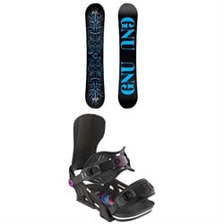 GNU Asym Ladies Choice C2X Snowboard ​+ Bent Metal Forte Snowboard Bindings - Women's 2025
