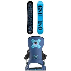 GNU Asym Ladies Choice C2X Snowboard ​+ Bent Metal Stylist Snowboard Bindings - Women's 2025