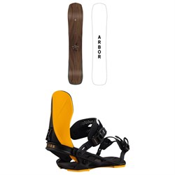 Arbor A-Frame Snowboard ​+ Hemlock Snowboard Bindings 2025