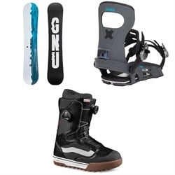 GNU GWO C3 LTD Snowboard ​+ Bent Metal Joint LTD Snowboard Bindings ​+ Vans Aura Pro Snowboard Boots 2025