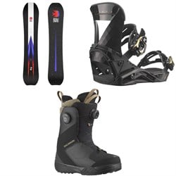 Salomon Highpath Snowboard ​+ Mirage Snowboard Bindings ​+ Kiana Dual Boa Snowboard Boots - Women's 2025