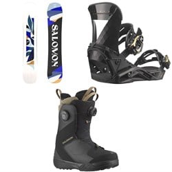 Salomon Rumble Fish Snowboard ​+ Mirage Snowboard Bindings ​+ Kiana Dual Boa Snowboard Boots - Women's 2025