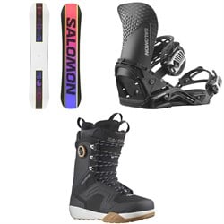 Salomon Huck Knife Snowboard ​+ Hologram Snowboard Bindings  ​+ Dialogue Lace SJ Boa Snowboard Boots 2025