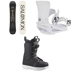 Salomon Wonder Snowboard ​+ Vendetta X Snowboard Bindings ​+ Pearl Boa Snowboard Boots - Women's 2025
