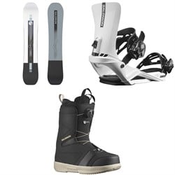 Salomon Sight Snowboard ​+ Rhythm Snowboard Bindings ​+ Faction Boa Snowboard Boots 2025
