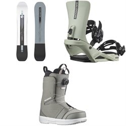 Salomon Sight Snowboard ​+ Rhythm Snowboard Bindings ​+ Faction Boa Snowboard Boots 2025
