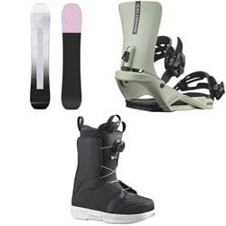 Salomon Bliss Snowboard ​+ Rhythm Snowboard Bindings ​+ Pearl Boa Snowboard Boots - Women's 2025