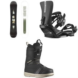 Salomon Pulse Snowboard ​+ Rhythm Snowboard Bindings ​+ Faction Boa Snowboard Boots 2025