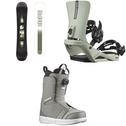 Salomon Pulse Snowboard ​+ Rhythm Snowboard Bindings ​+ Faction Boa Snowboard Boots 2025