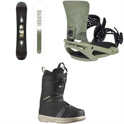 Salomon Pulse Snowboard ​+ Trigger X Snowboard Bindings ​+ Faction Boa Snowboard Boots 2025