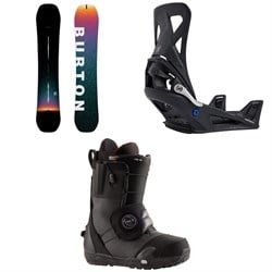 Burton Custom X Snowboard ​+ Step On X Snowboard Bindings  ​+ Ion Step On Snowboard Boots 2025