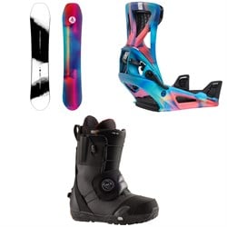 Burton Family Tree High Fidelity Snowboard ​+ Step On Genesis Snowboard Bindings  ​+ Ion Step On Snowboard Boots 2025