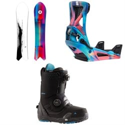 Burton Family Tree Short Stop Snowboard ​+ Step On Genesis Snowboard Bindings  ​+ Photon Step On Snowboard Boots 2025