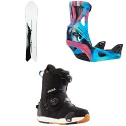 Burton Family Tree Short Stop Snowboard ​+ Step On Escapade Snowboard Bindings ​+ Felix Step On Snowboard Boots - Women's 2025