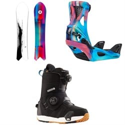 Burton Family Tree Short Stop Snowboard ​+ Step On Escapade Snowboard Bindings ​+ Felix Step On Snowboard Boots - Women's 2025