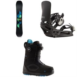 Burton Custom Snowboard ​+ Cartel EST Snowboard Bindings ​+ Photon Boa Snowboard Boots 2025