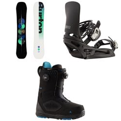 Burton Custom Snowboard ​+ Cartel EST Snowboard Bindings ​+ Photon Boa Snowboard Boots 2025