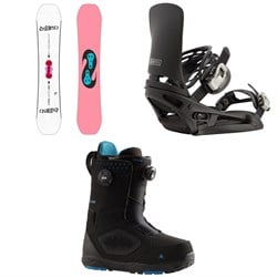 Burton Free Thinker Snowboard ​+ Cartel EST Snowboard Bindings ​+ Photon Boa Snowboard Boots 2025