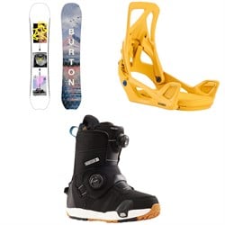 Burton Story Board Snowboard ​+ Step On Snowboard Bindings ​+ Felix Step On Snowboard Boots - Women's 2025