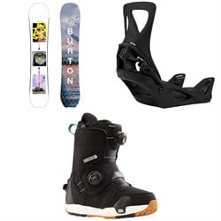 Burton Story Board Snowboard ​+ Step On Snowboard Bindings ​+ Felix Step On Snowboard Boots - Women's 2025
