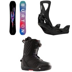 Burton Feelgood Snowboard ​+ Step On Snowboard Bindings ​+ Limelight Step On Snowboard Boots - Women's 2025