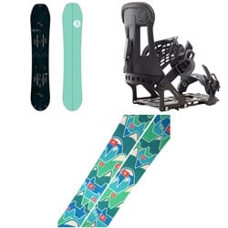 Burton Family Tree High Fidelity Splitboard ​+ Hitchhiker Splitboard Bindings  ​+ Spark R&D Summit Skins Splitboard Skins 2025