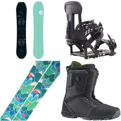 Burton Family Tree High Fidelity Splitboard ​+ Hitchhiker Splitboard Bindings  ​+ Spark R&D Summit Skins Splitboard Skins ​+ Burton Tourist Snowboard Boots 2025