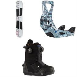 Burton Rewind Snowboard ​+ Step On Snowboard Bindings ​+ Ritual LTD Step On Snowboard Boots - Women's 2025