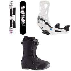 Burton Rewind Snowboard ​+ Step On Snowboard Bindings ​+ Ruler Step On Snowboard Boots 2025