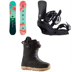 Burton Yeasayer Snowboard ​+ Lexa EST Snowboard Bindings ​+ Limelight Boa Snowboard Boots - Women's 2025