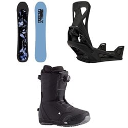 Burton Cartographer Snowboard ​+ Step On Snowboard Bindings ​+ Ruler Step On Snowboard Boots 2025