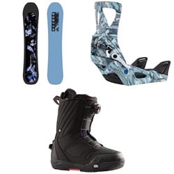 Burton Cartographer Snowboard ​+ Step On Snowboard Bindings ​+ Limelight Step On Snowboard Boots - Women's 2025