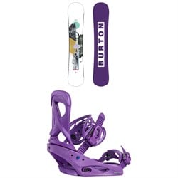 Burton Hideaway Snowboard ​+ Scribe Snowboard Bindings - Women's 2025