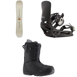 Burton Good Company Snowboard ​+ Cartel EST Snowboard Bindings ​+ Ruler Snowboard Boots 2025