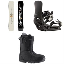 Burton Good Company Snowboard ​+ Cartel EST Snowboard Bindings ​+ Ruler Snowboard Boots 2025