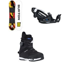 Burton Grom Snowboard ​+ Step On Grom Snowboard Bindings ​+ Grom Step On Snowboard Boots - Kids 2026