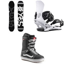 Yes. Basic Snowboard ​+ IPO Snowboard Bindings ​+ Vans Hi Standard OG Snowboard Boots 2025