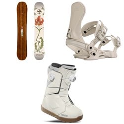 Arbor Swoon Camber Snowboard ​+ Sequoia Snowboard Bindings ​+ thirtytwo Lashed Double Boa Snowboard Boots - Women's 2025