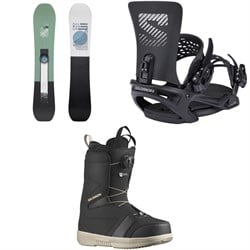 Salomon Sight X Snowboard ​+ Trigger X Snowboard Bindings ​+ Faction Boa Snowboard Boots 2025