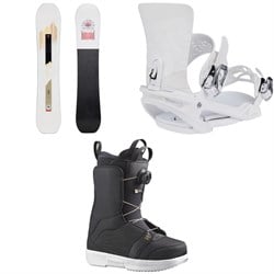 Salomon Bliss X Snowboard ​+ Vendetta X Snowboard Bindings ​+ Pearl Boa Snowboard Boots - Women's 2025