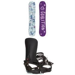 Coalition Snow Queen Bee Snowboard ​+ Season Universal Snowboard Bindings - Women's 2025