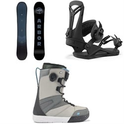 Arbor Foundation Snowboard ​+ Union Flite Pro Snowboard Bindings ​+ K2 Overdraft Snowboard Boots 2024