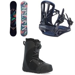 Rossignol Myth LTD Snowboard ​+ Myth Snowboard Bindings ​+ Ride Harper Snowboard Boots - Women's 2024