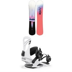 Burton Hideaway Snowboard ​+ Union Rosa Snowboard Bindings - Women's 2024