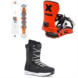 GNU FB Head Space C3 Snowboard ​+ Bent Metal Axtion Snowboard Bindings ​+ Ride Fuse Snowboard Boots 2024